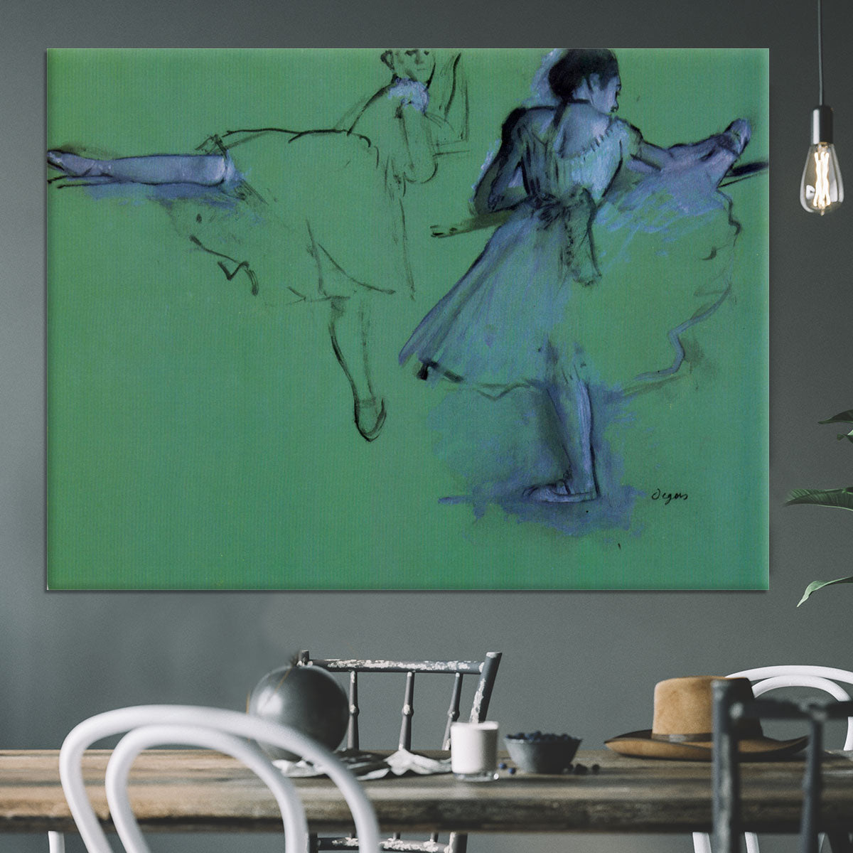 Dancers at the bar 2 by Degas Canvas Print or Poster - Canvas Art Rocks - 3