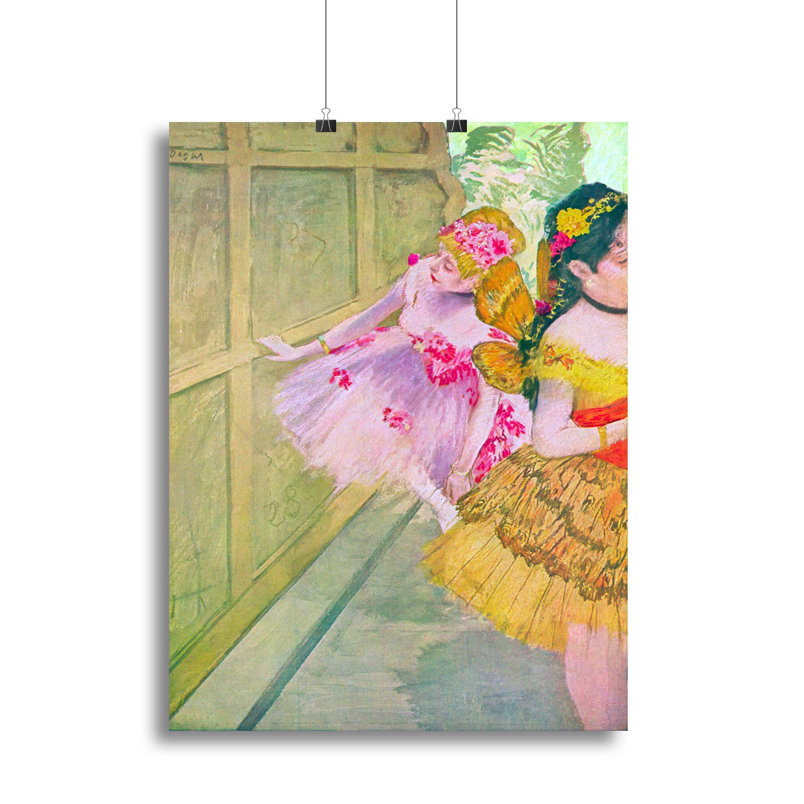 Dancers behind a backdrop by Degas Canvas Print or Poster - Canvas Art Rocks - 2