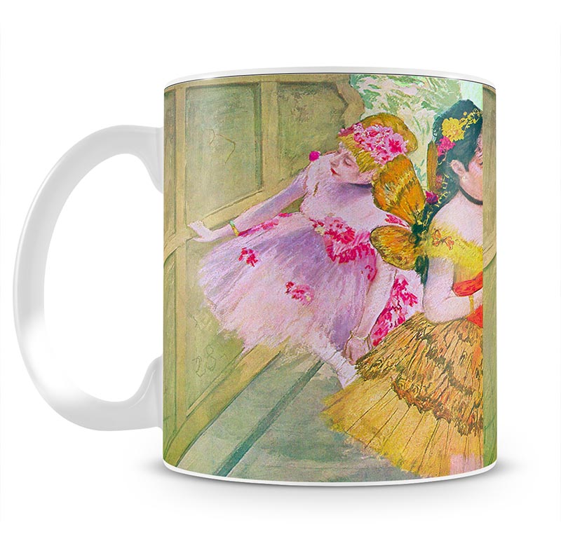 Dancers behind a backdrop by Degas Mug - Canvas Art Rocks - 1