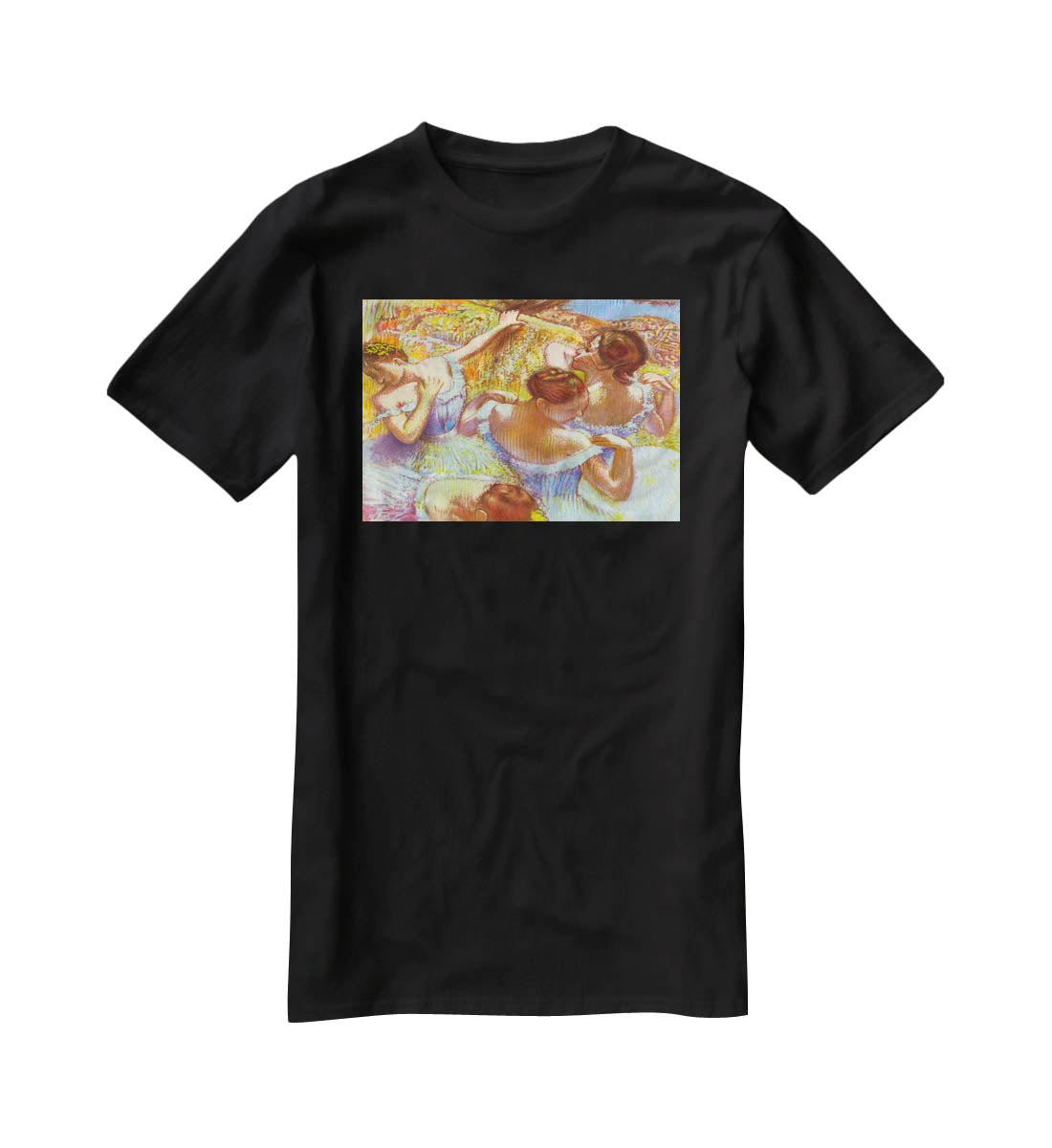 Dancers in blue by Degas T-Shirt - Canvas Art Rocks - 1