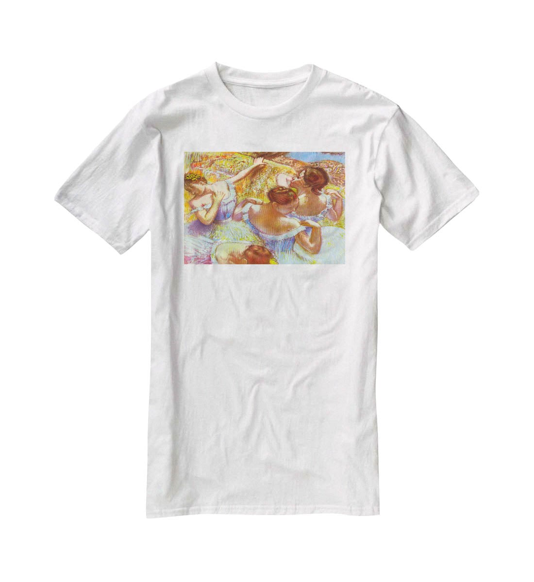 Dancers in blue by Degas T-Shirt - Canvas Art Rocks - 5