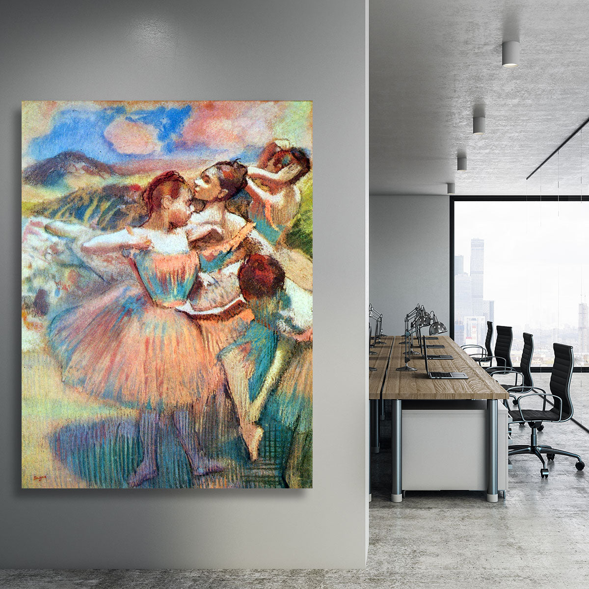 Dancers in the landscape by Degas Canvas Print or Poster - Canvas Art Rocks - 3