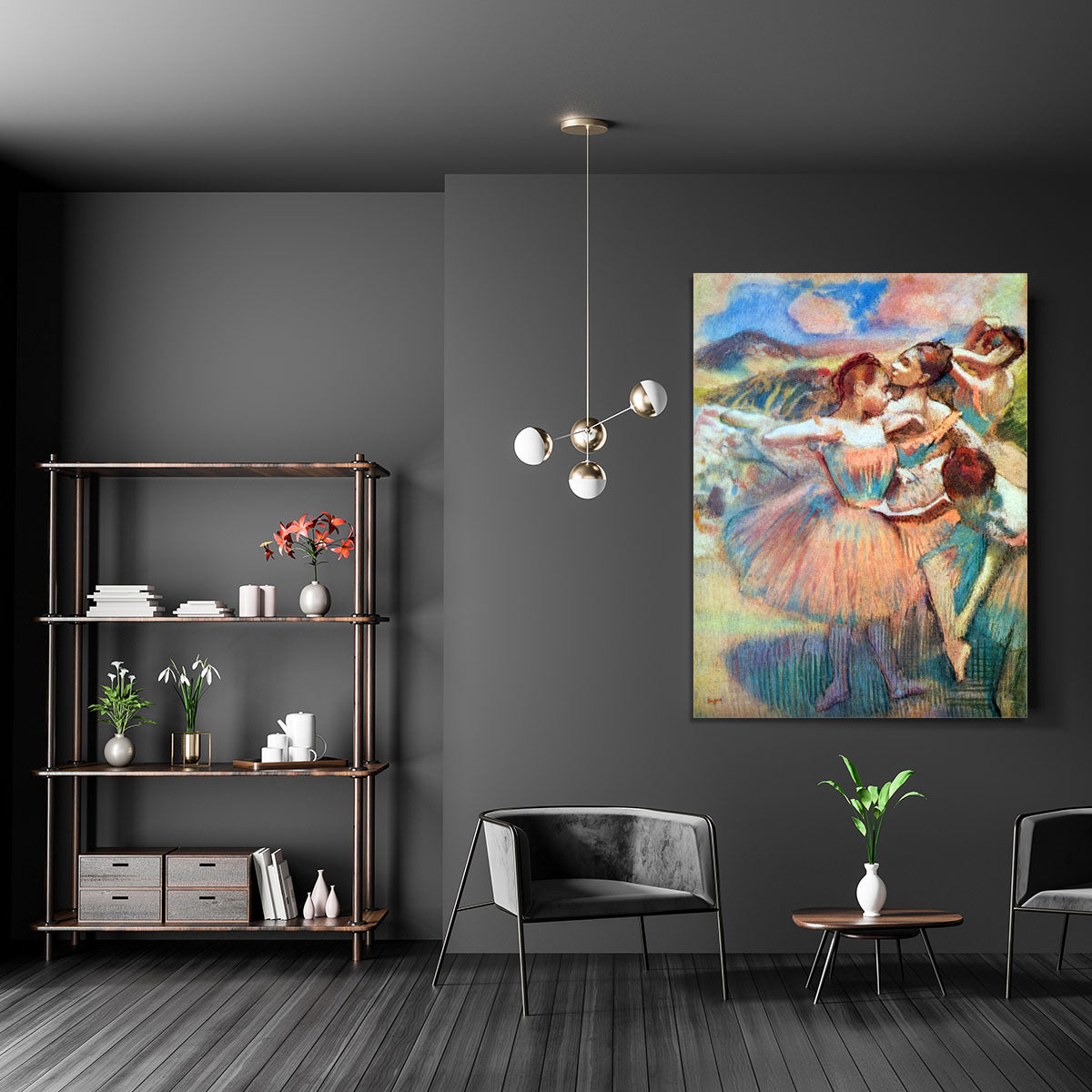 Dancers in the landscape by Degas Canvas Print or Poster - Canvas Art Rocks - 5