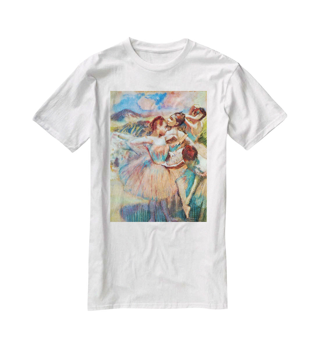 Dancers in the landscape by Degas T-Shirt - Canvas Art Rocks - 5