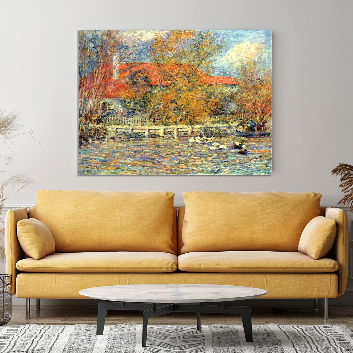 Duck pond by Renoir Canvas Print or Poster - Canvas Art Rocks - 4