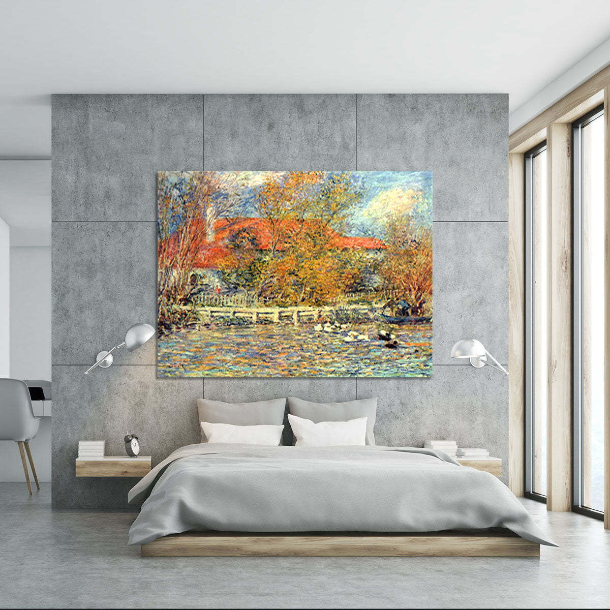 Duck pond by Renoir Canvas Print or Poster - Canvas Art Rocks - 5