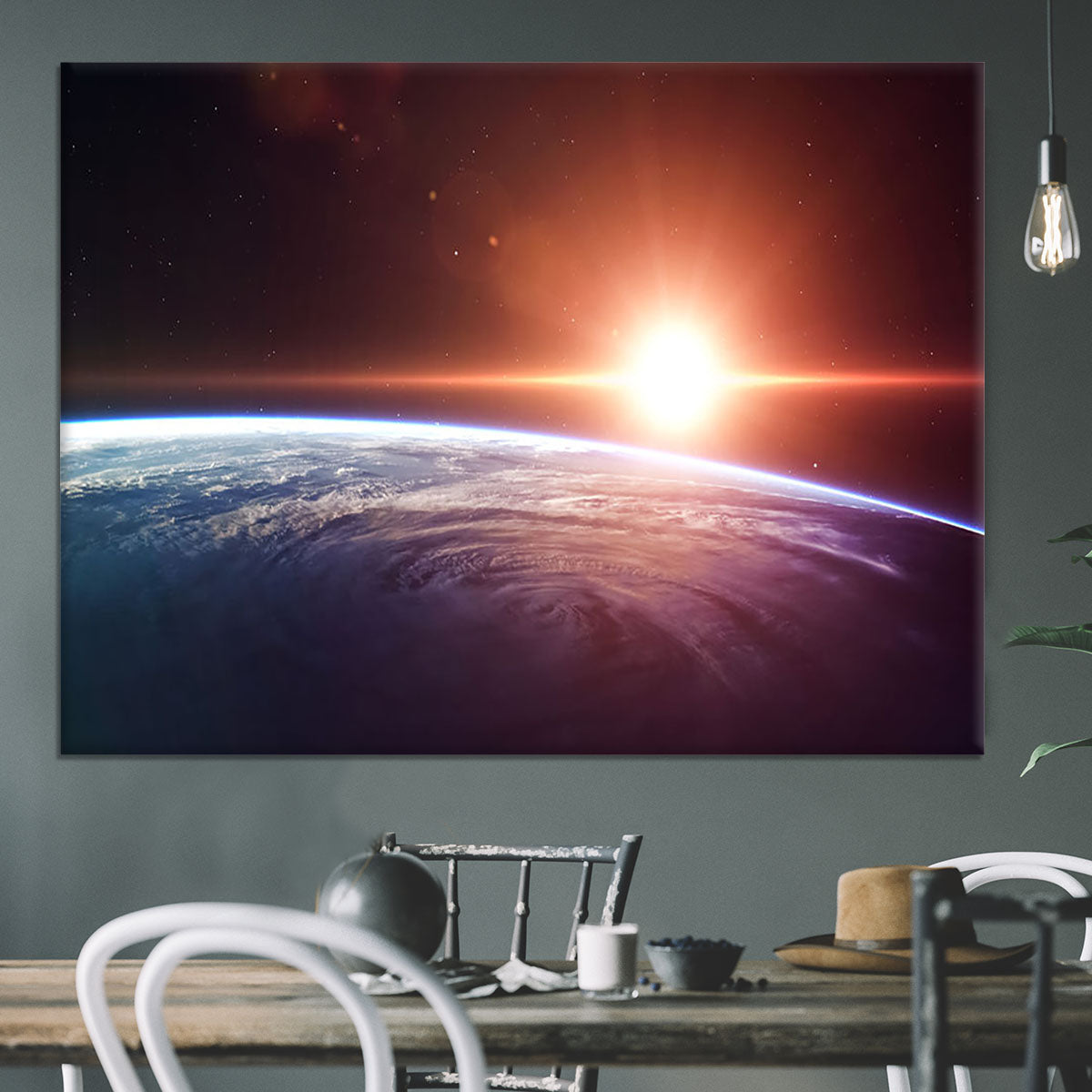 Earth Sunrise Canvas Print or Poster - Canvas Art Rocks - 3