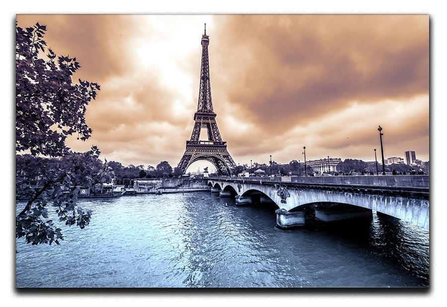 Eiffel Tower from Seine Canvas Print or Poster - Canvas Art Rocks - 1
