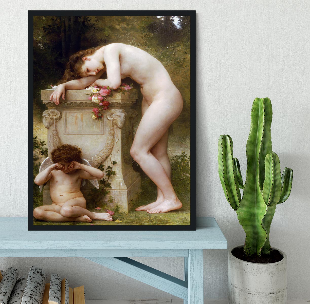 Elegy By Bouguereau Framed Print - Canvas Art Rocks - 2