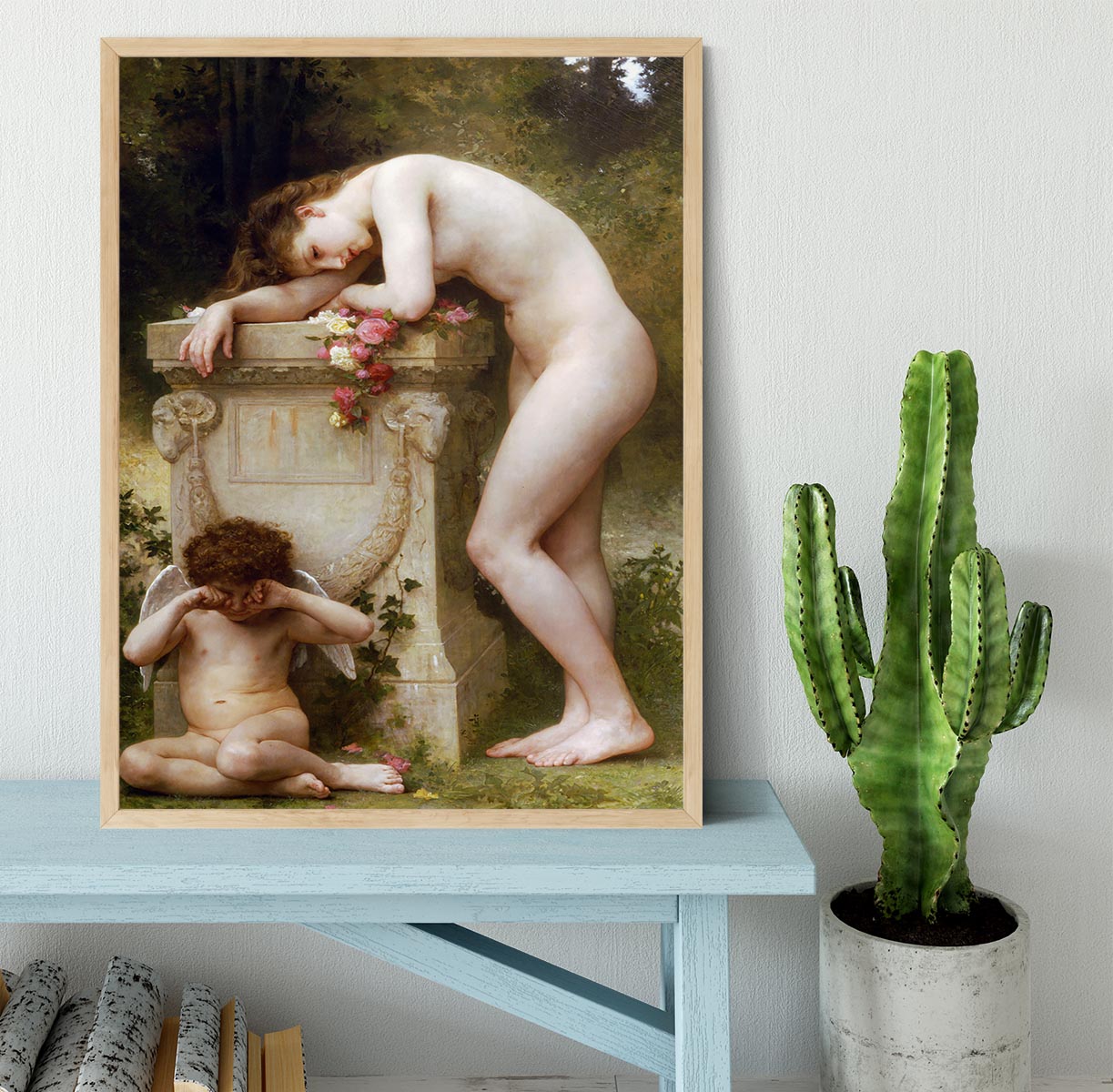 Elegy By Bouguereau Framed Print - Canvas Art Rocks - 4