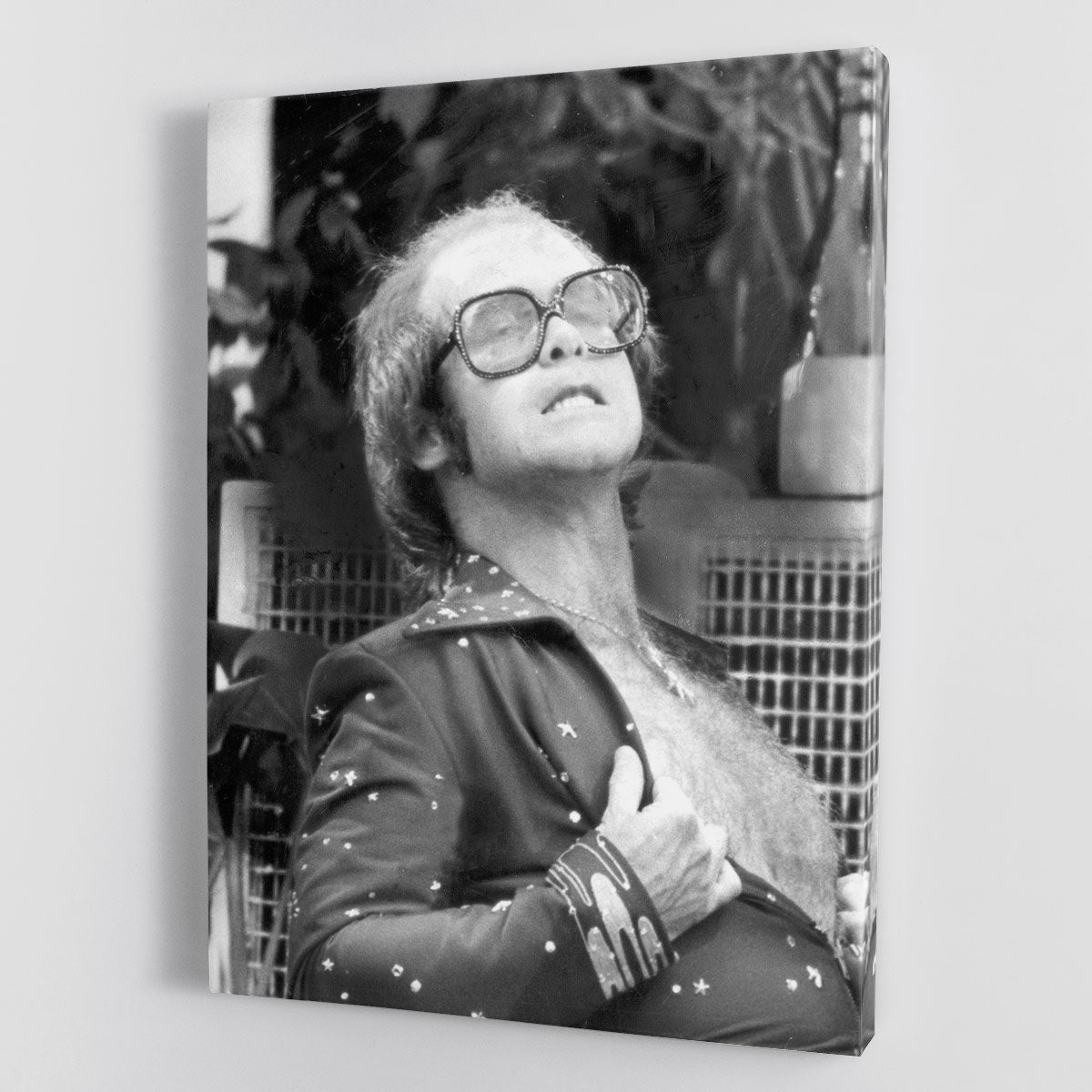 Elton John onstage 1975 Canvas Print or Poster - Canvas Art Rocks - 1