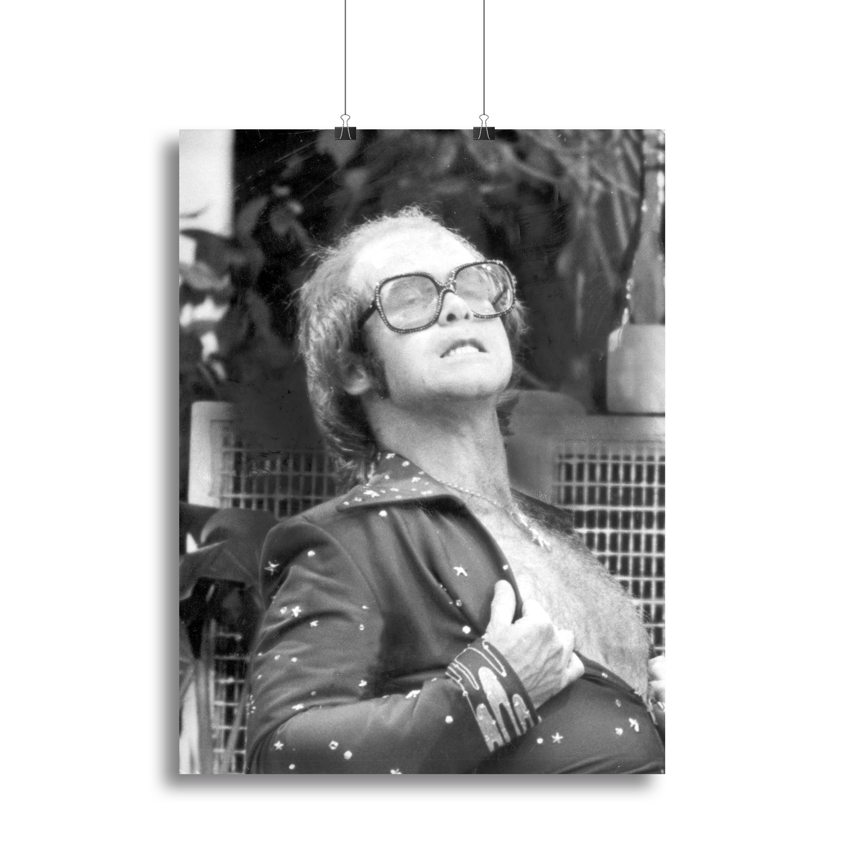 Elton John onstage 1975 Canvas Print or Poster - Canvas Art Rocks - 2