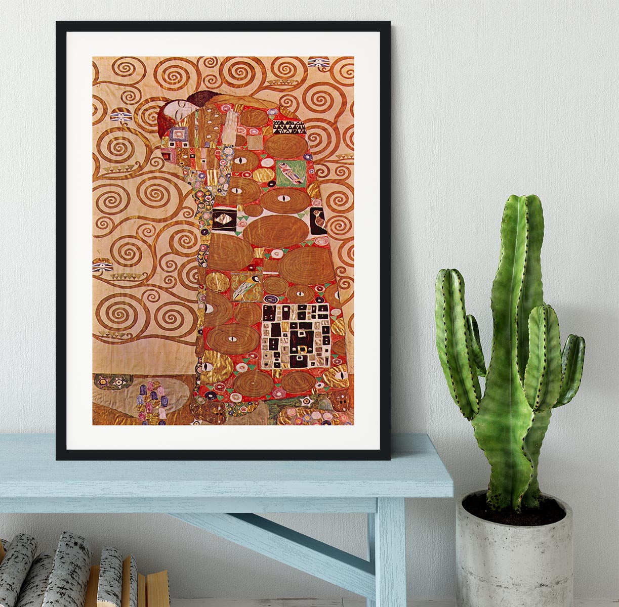 Embrace by Klimt Framed Print - Canvas Art Rocks - 1