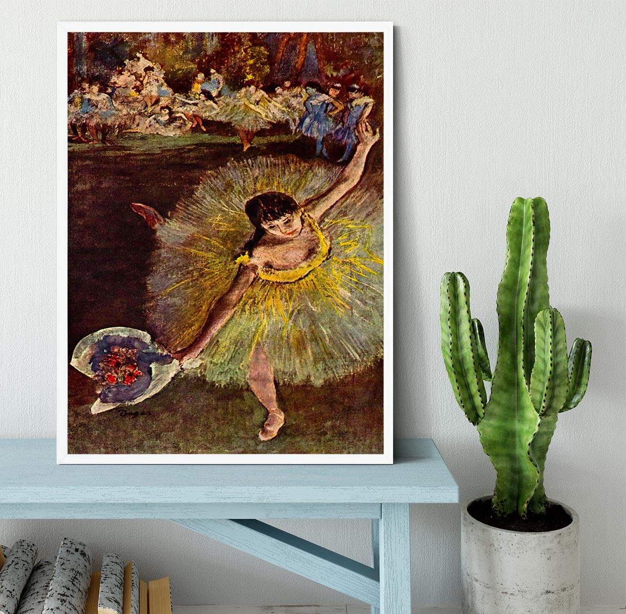 End of the arabesque by Degas Framed Print - Canvas Art Rocks -6