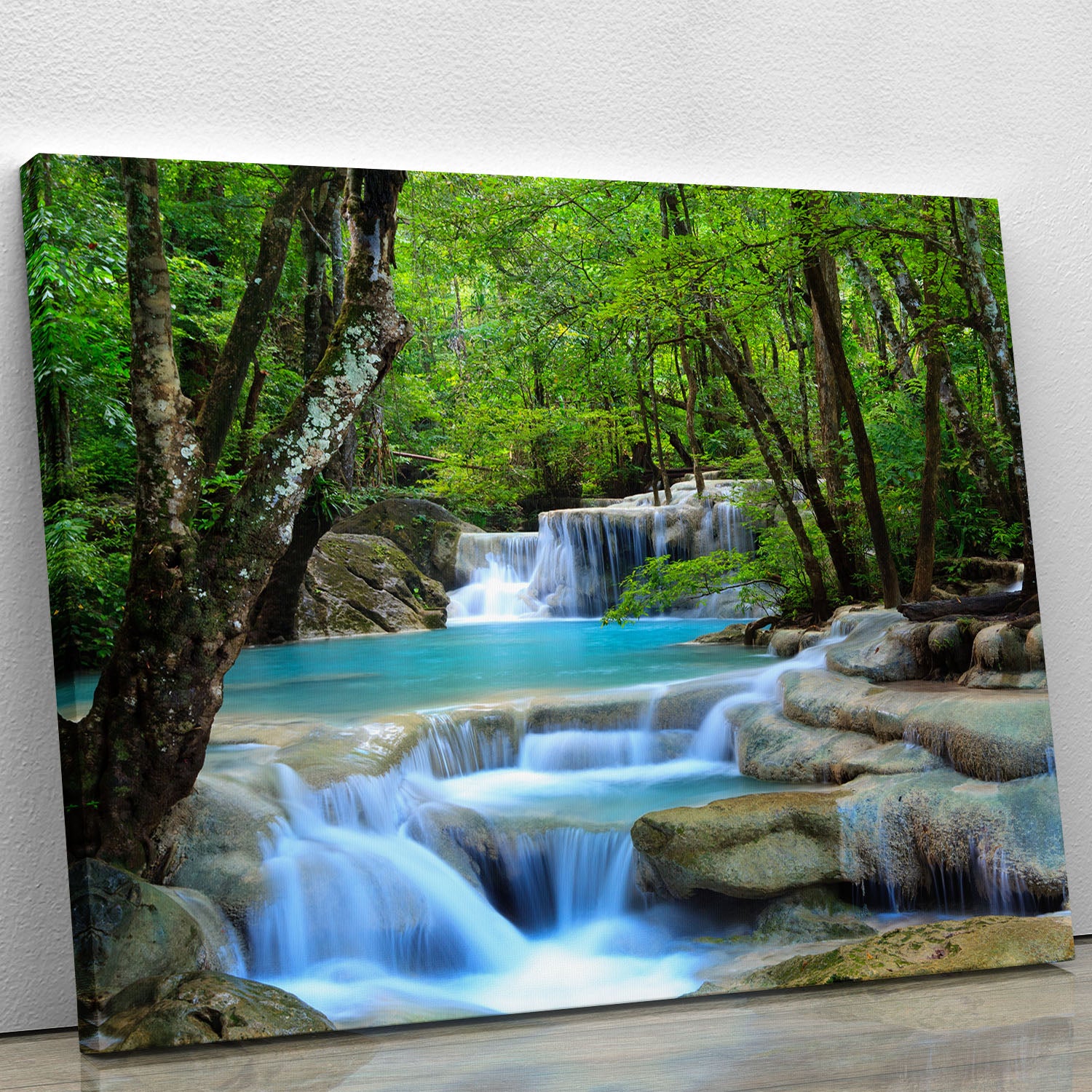 Erawan Waterfall Canvas Print or Poster - Canvas Art Rocks - 1