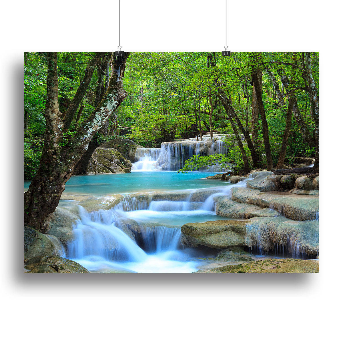 Erawan Waterfall Canvas Print or Poster - Canvas Art Rocks - 2