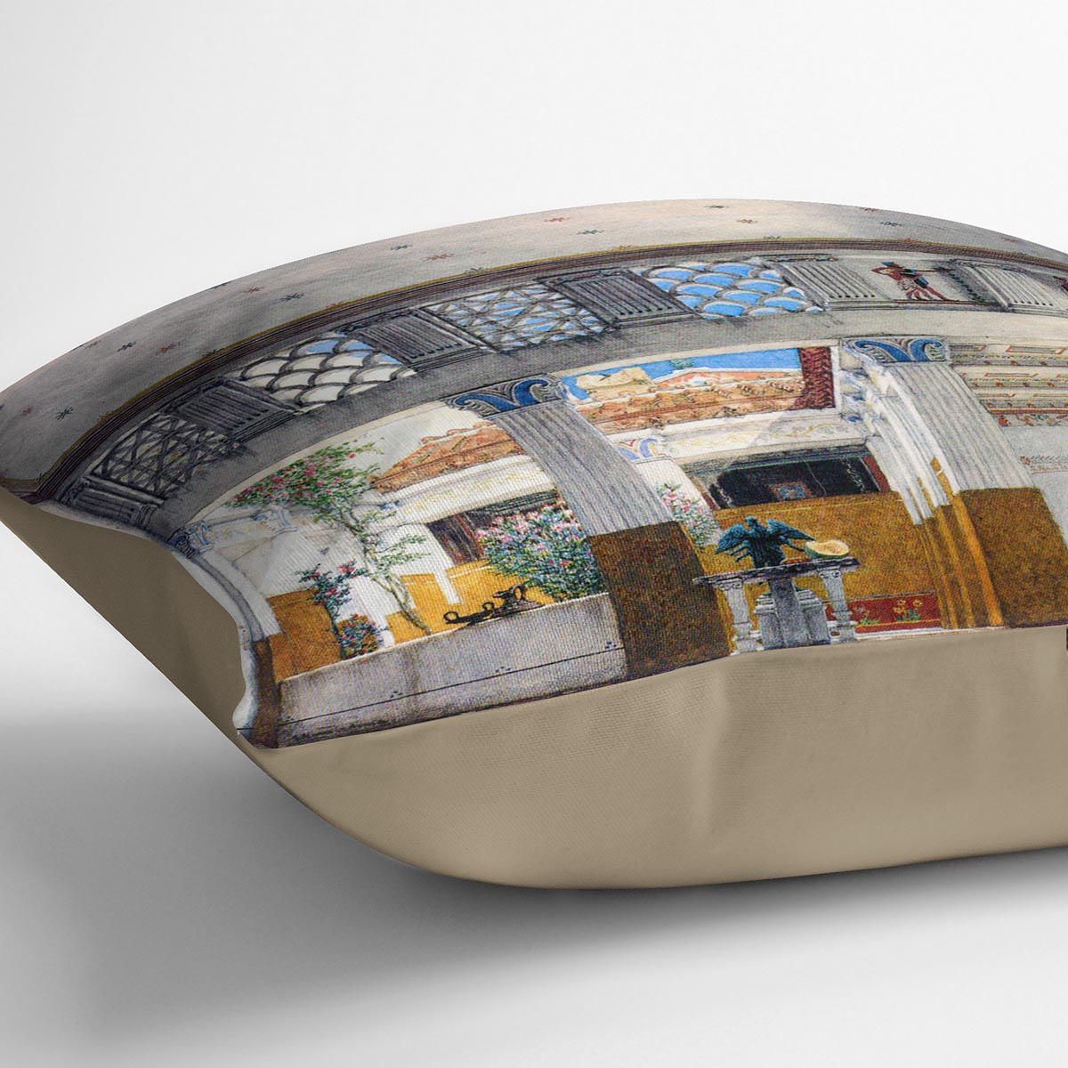 Establishment of Caius Martius house by Alma Tadema Cushion - Canvas Art Rocks - 2