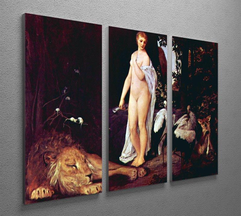 Fable by Klimt 3 Split Panel Canvas Print - Canvas Art Rocks - 2