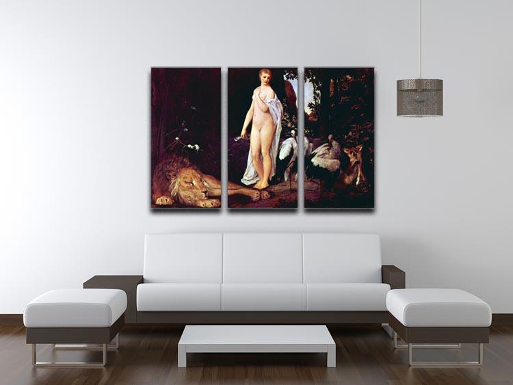 Fable by Klimt 3 Split Panel Canvas Print - Canvas Art Rocks - 3