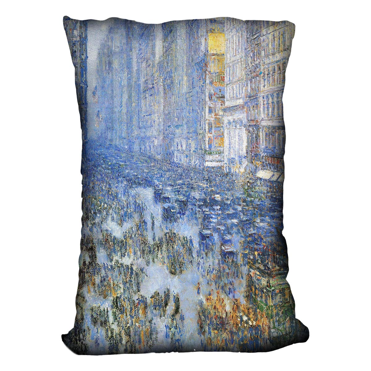 Fifth Avenue by Hassam Cushion - Canvas Art Rocks - 4