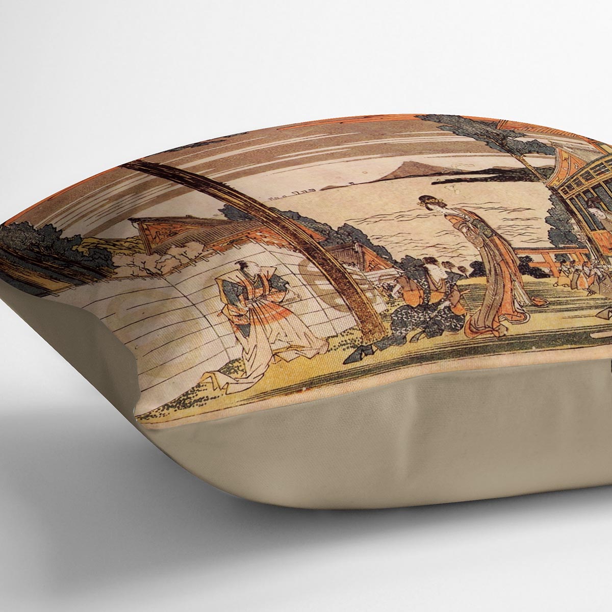 First act by Hokusai Cushion