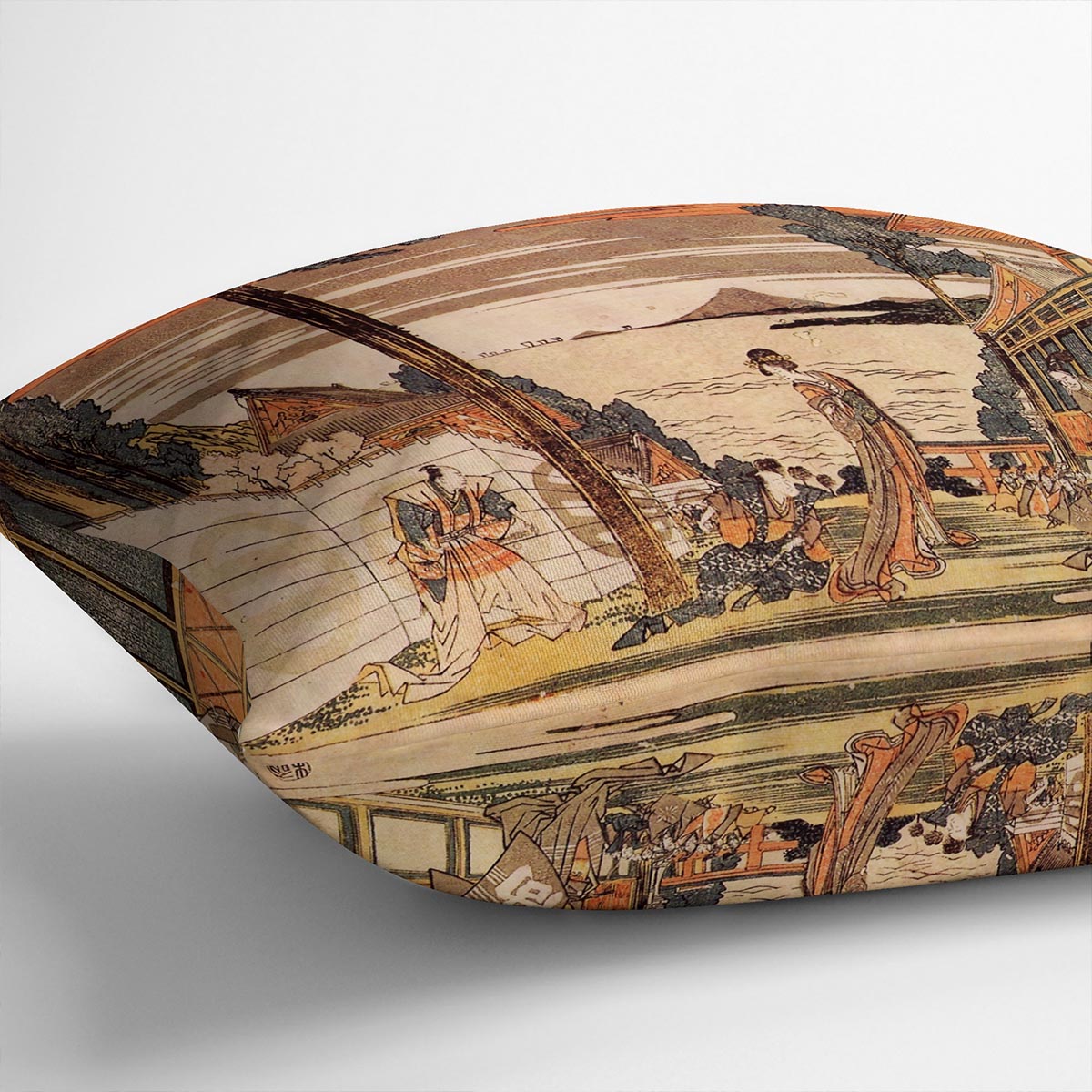 First act by Hokusai Cushion