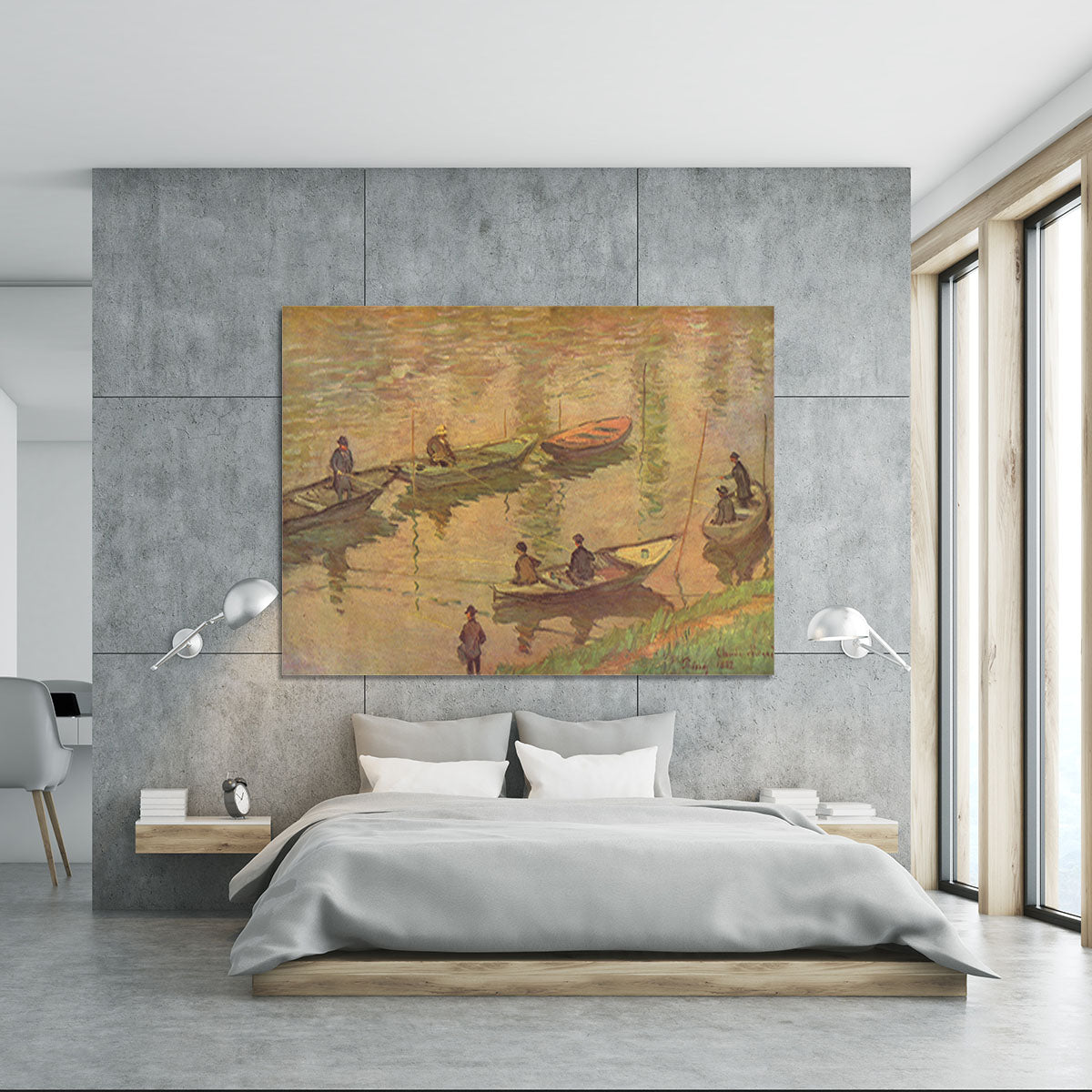Fishermen on the Seine at Poissy by Claude_Monet Canvas Print or Poster - Canvas Art Rocks - 5