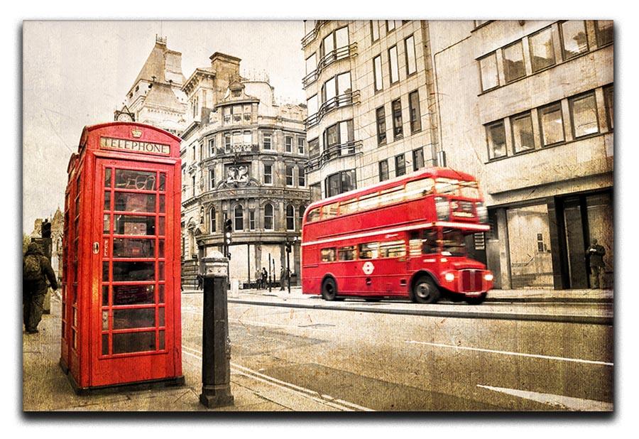 Fleet street vintage sepia Canvas Print or Poster - Canvas Art Rocks - 1