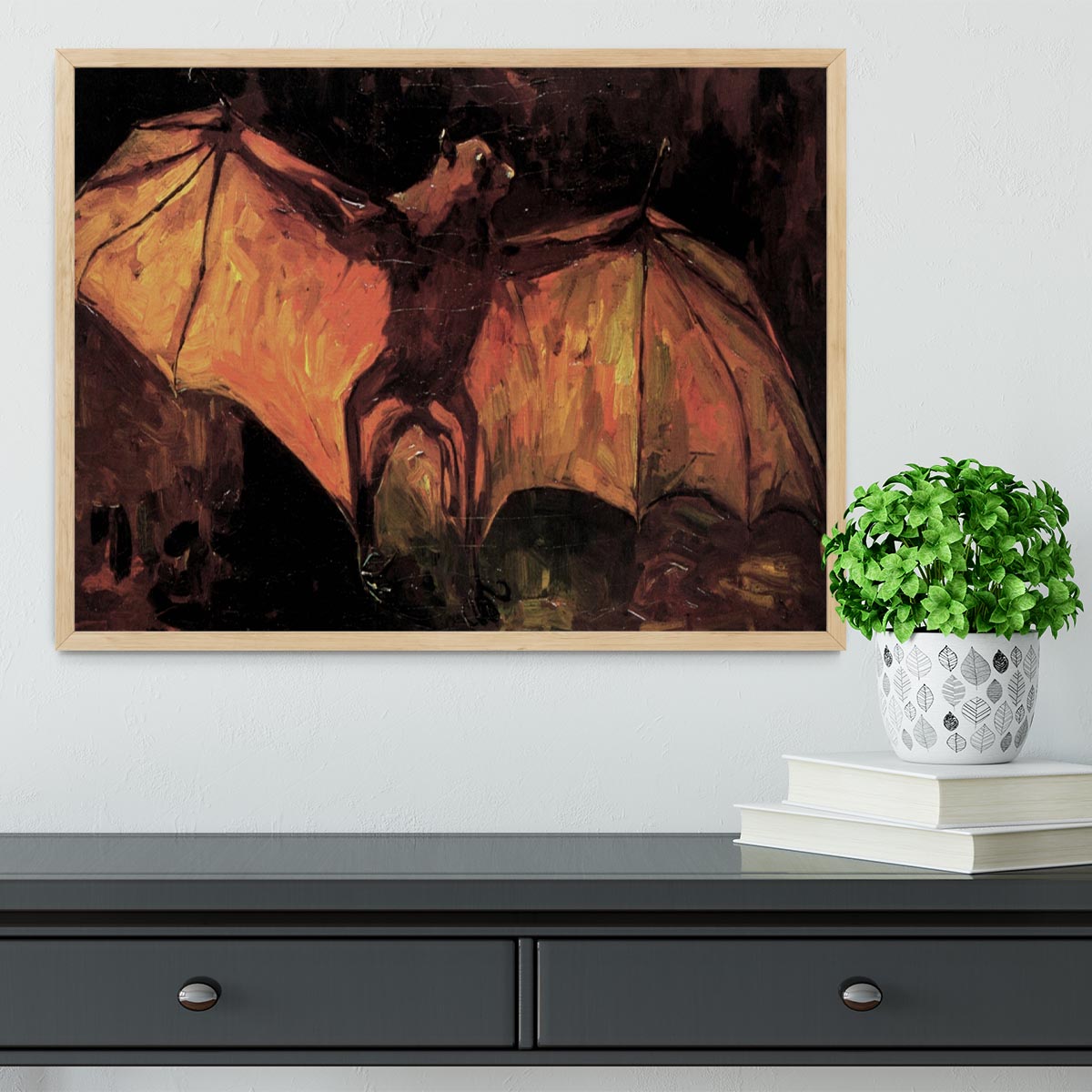 Flying Fox by Van Gogh Framed Print - Canvas Art Rocks - 4