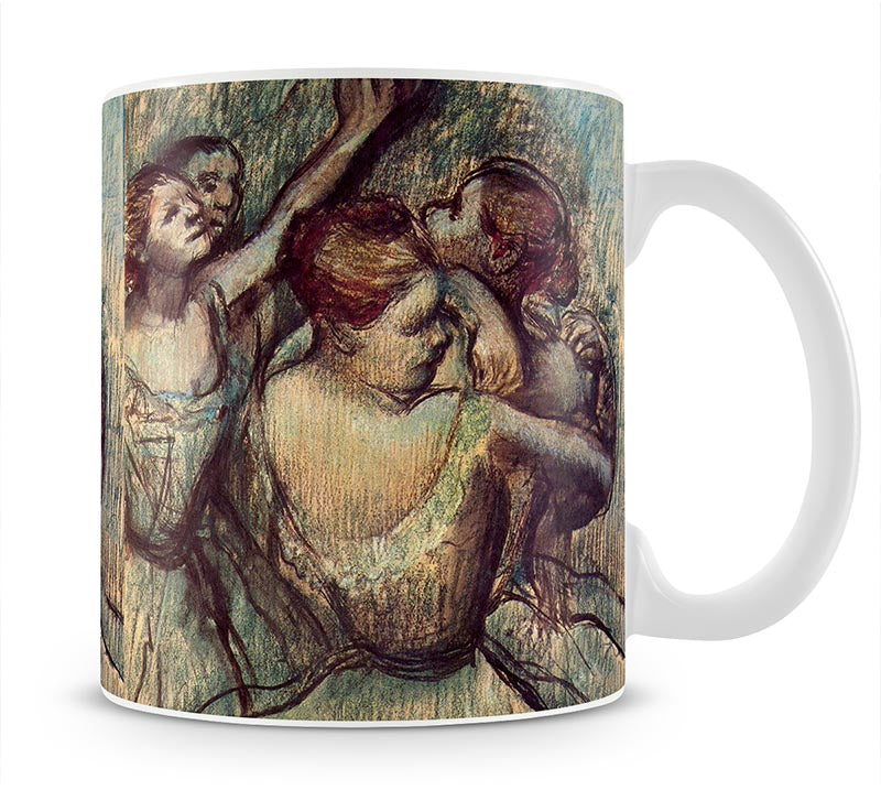 Four dancers in half figure by Degas Mug - Canvas Art Rocks - 1