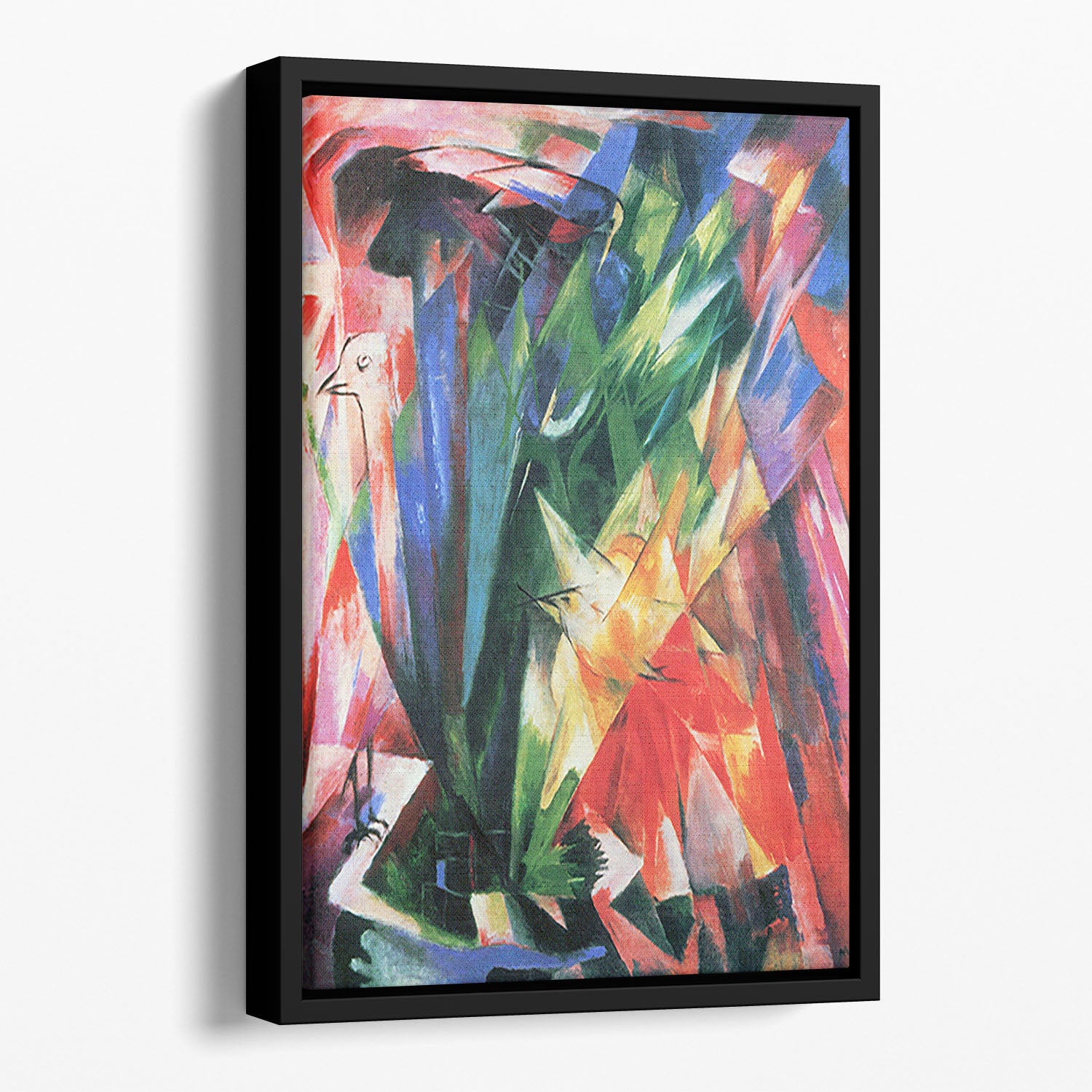 Fowl by Franz Marc Floating Framed Canvas