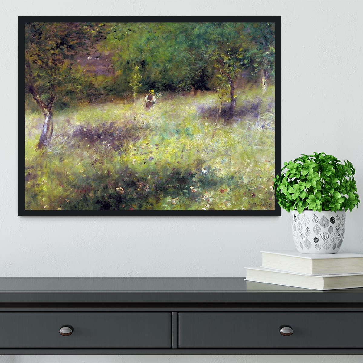 Frahling in Chatou by Renoir Framed Print - Canvas Art Rocks - 2