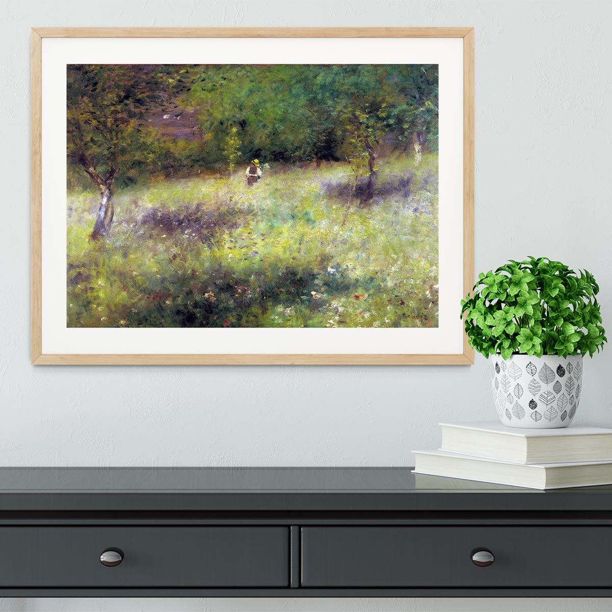 Frahling in Chatou by Renoir Framed Print - Canvas Art Rocks - 3