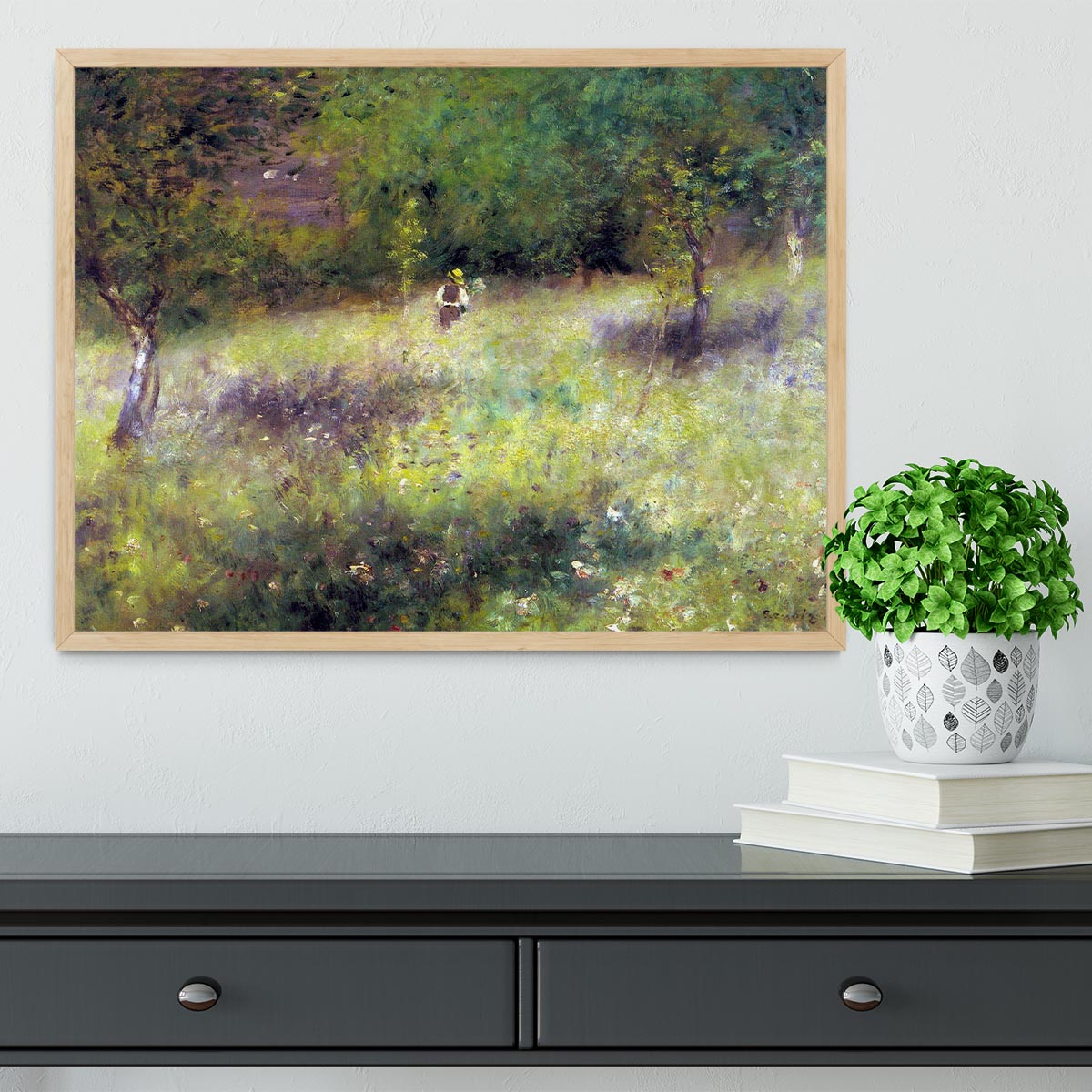 Frahling in Chatou by Renoir Framed Print - Canvas Art Rocks - 4