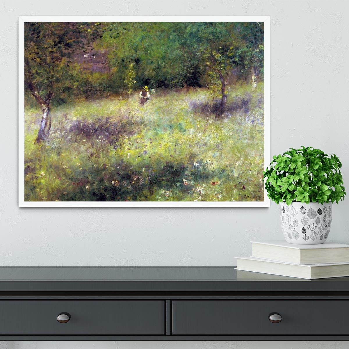 Frahling in Chatou by Renoir Framed Print - Canvas Art Rocks -6