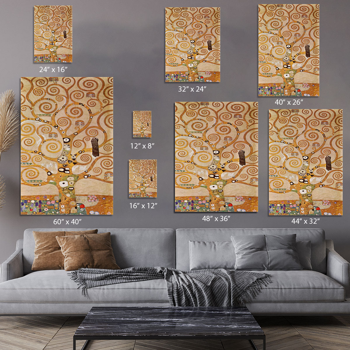 Frieze II by Klimt Canvas Print or Poster - Canvas Art Rocks - 7