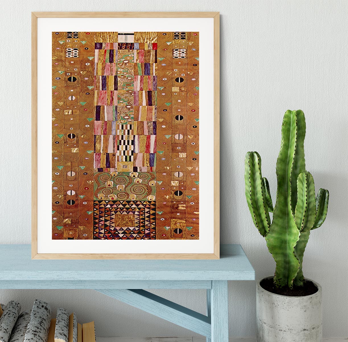 Frieze by Klimt Framed Print - Canvas Art Rocks - 3