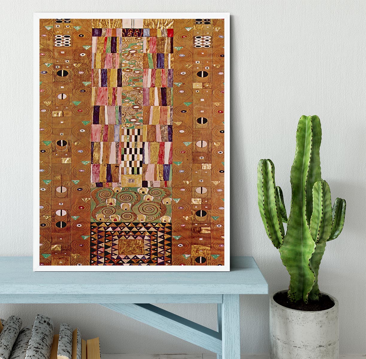 Frieze by Klimt Framed Print - Canvas Art Rocks -6