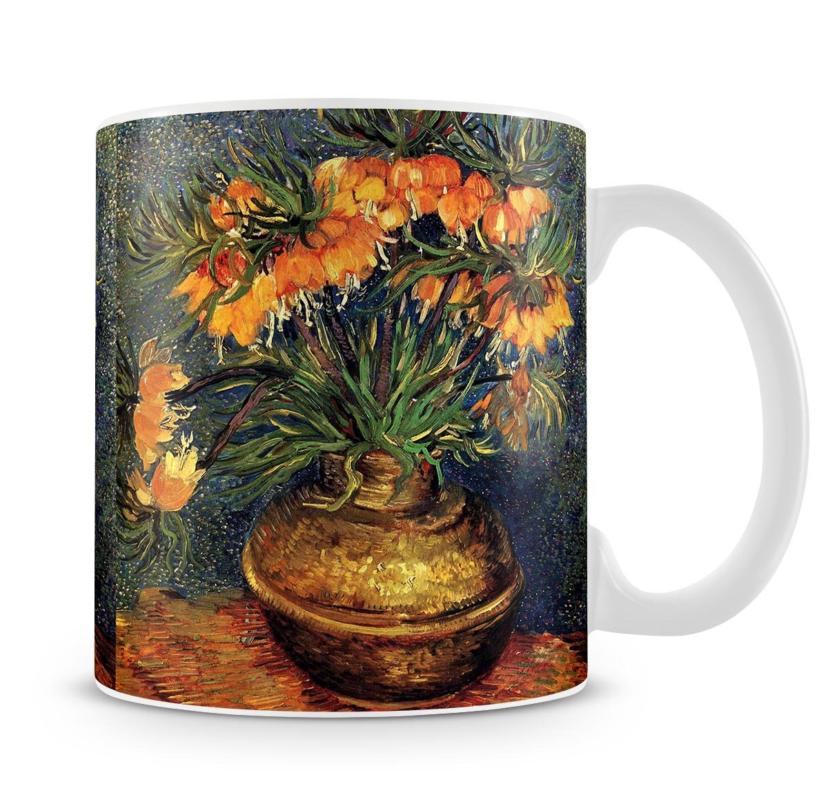 Fritillaries in a Copper Vase by Van Gogh Mug - Canvas Art Rocks - 4