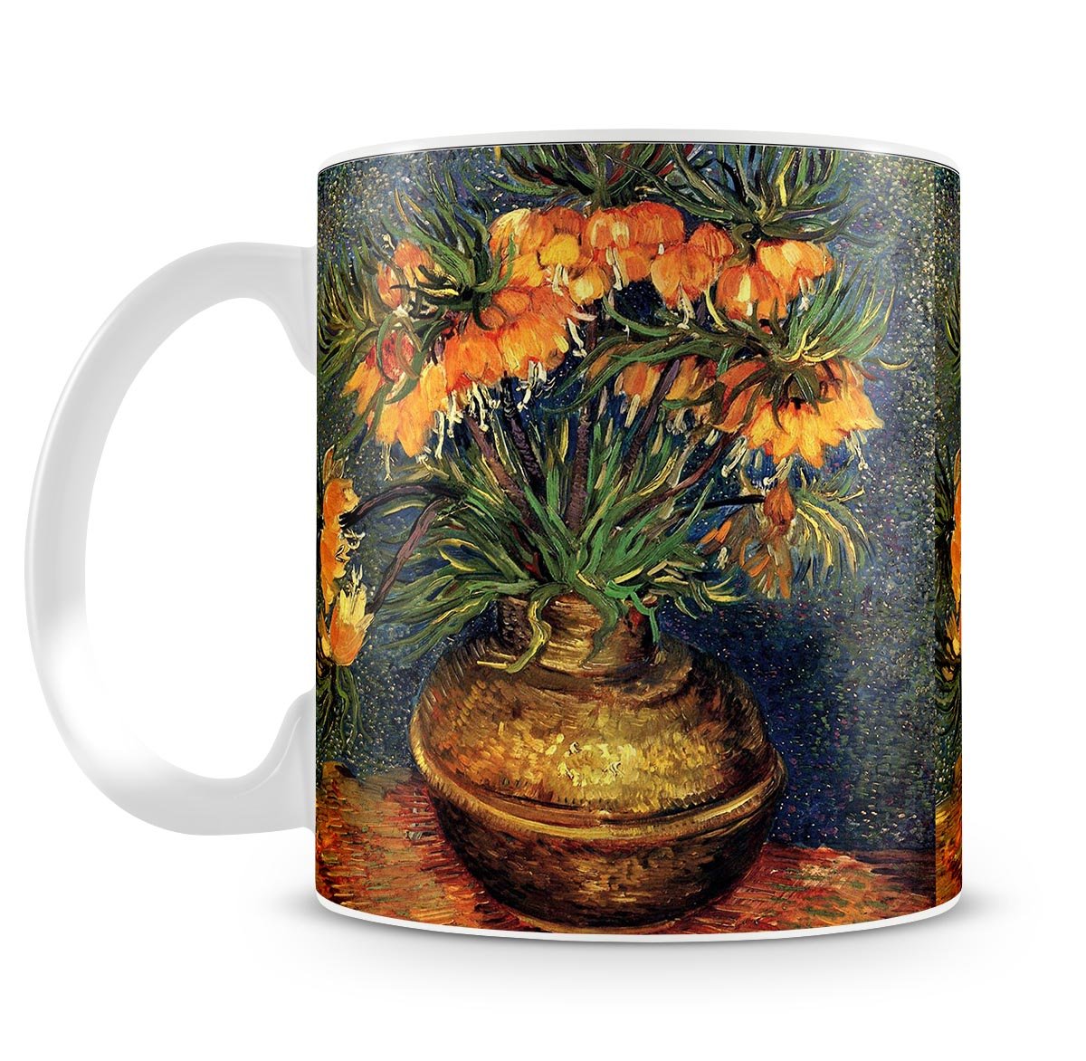 Fritillaries in a Copper Vase by Van Gogh Mug - Canvas Art Rocks - 4