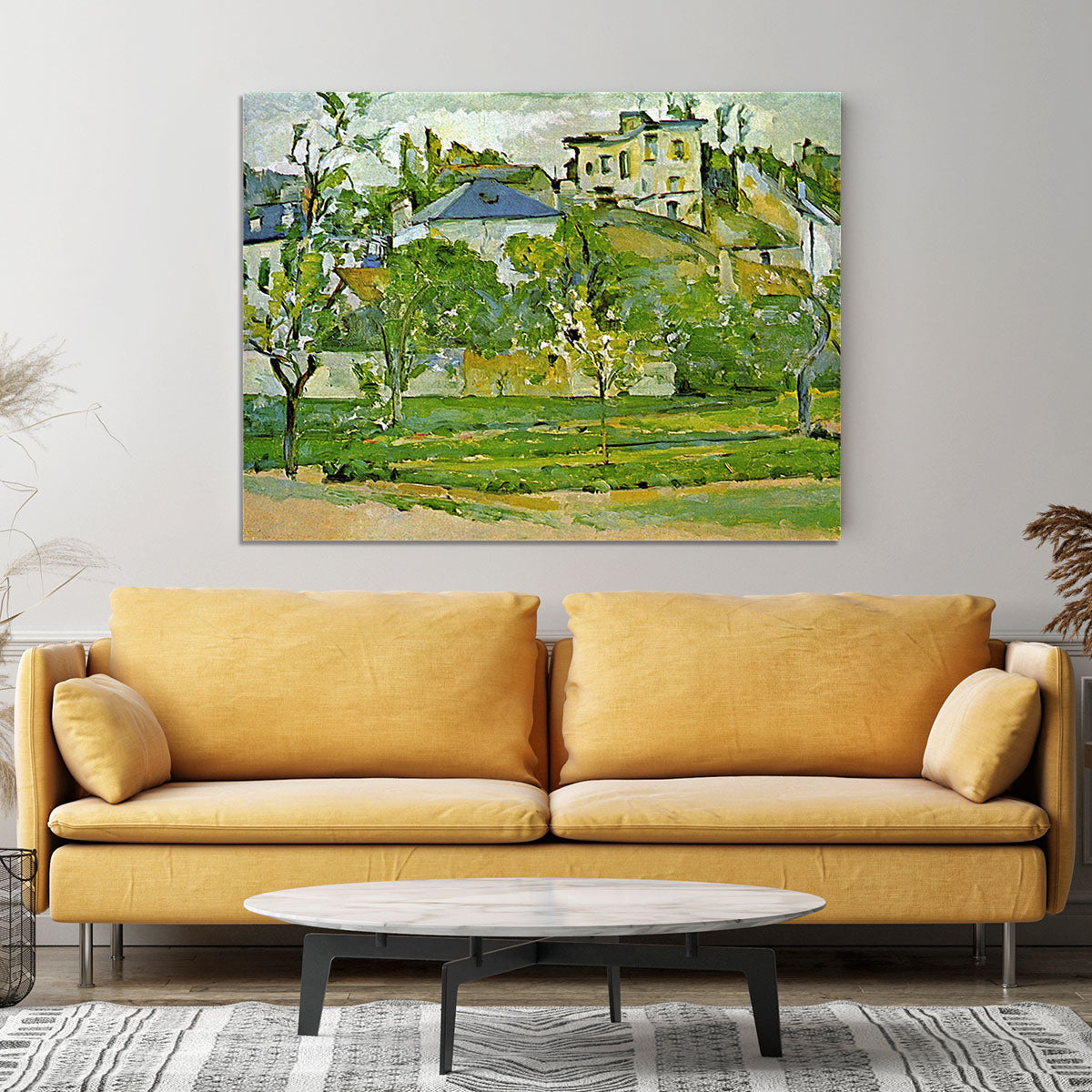 Fruit garden in Pontoise by Cezanne Canvas Print or Poster - Canvas Art Rocks - 4
