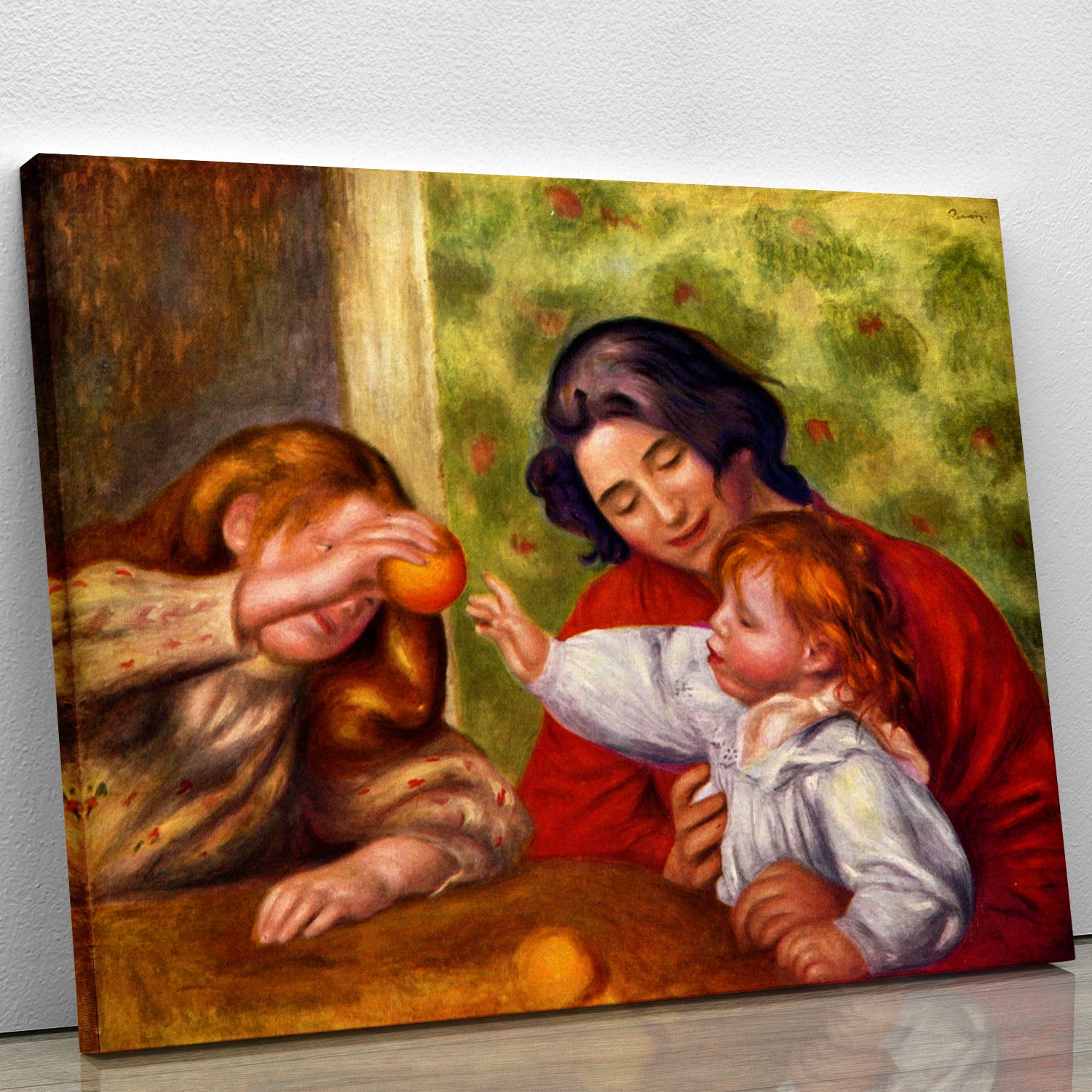 Gabrielle Jean and a girl by Renoir Canvas Print or Poster - Canvas Art Rocks - 1