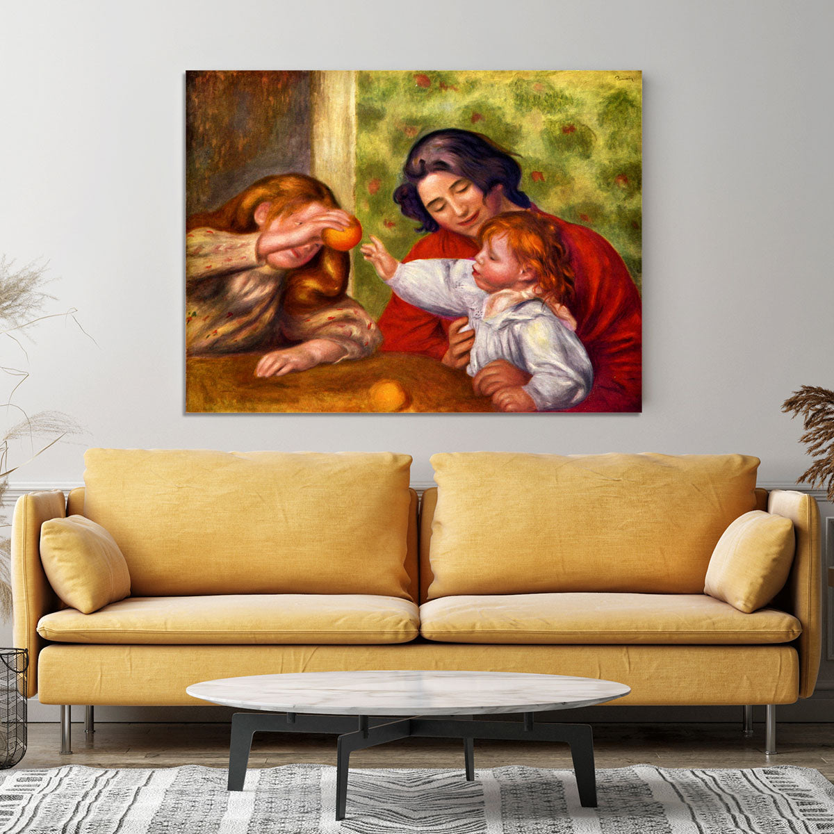 Gabrielle Jean and a girl by Renoir Canvas Print or Poster - Canvas Art Rocks - 4