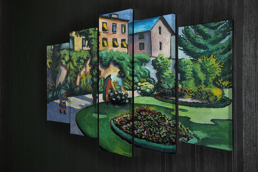 Garden image by Macke 5 Split Panel Canvas - Canvas Art Rocks - 2