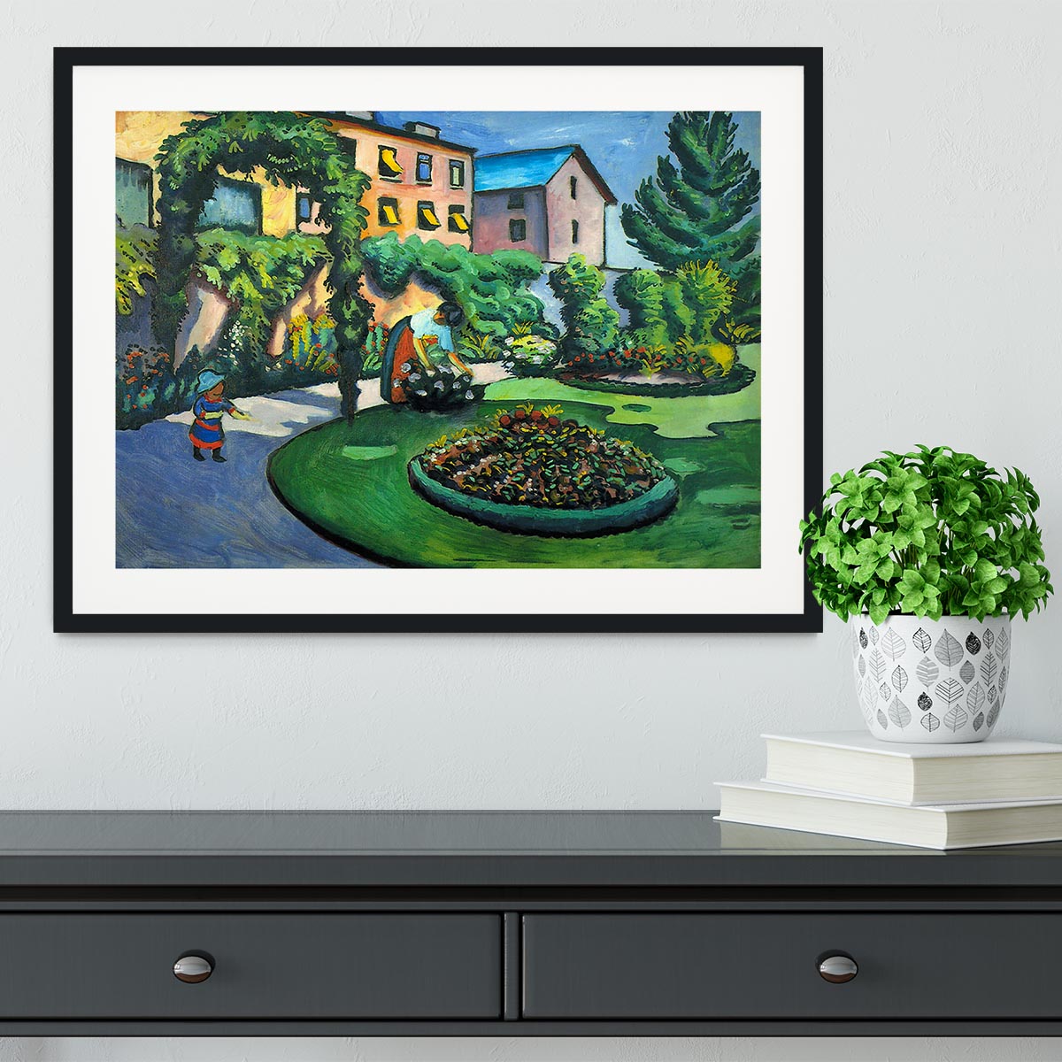 Garden image by Macke Framed Print - Canvas Art Rocks - 1