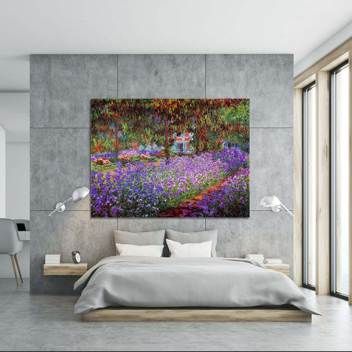 Garden in Giverny by Monet Canvas Print or Poster - Canvas Art Rocks - 5