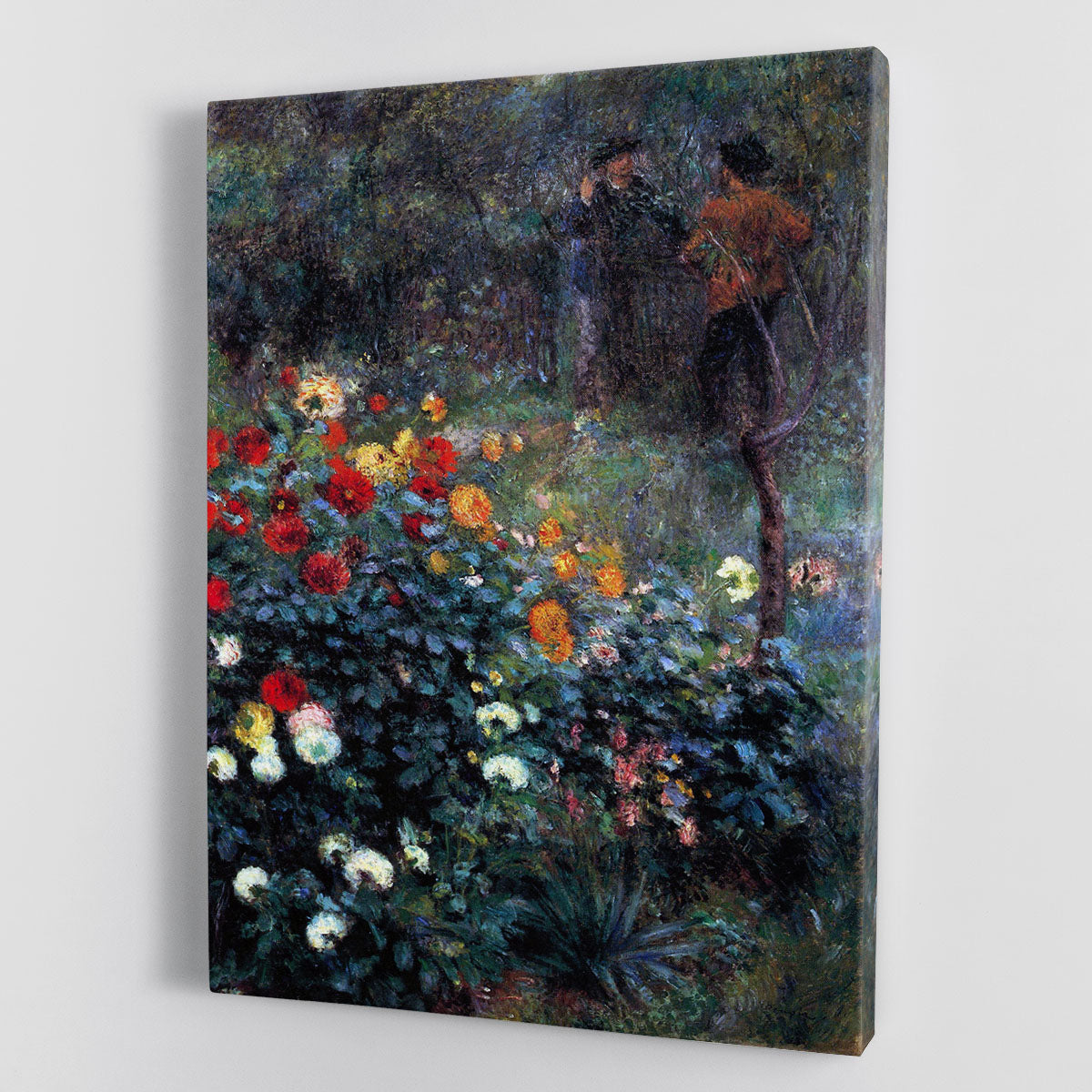 Garden in the street Cortot Montmartre by Renoir Canvas Print or Poster - Canvas Art Rocks - 1