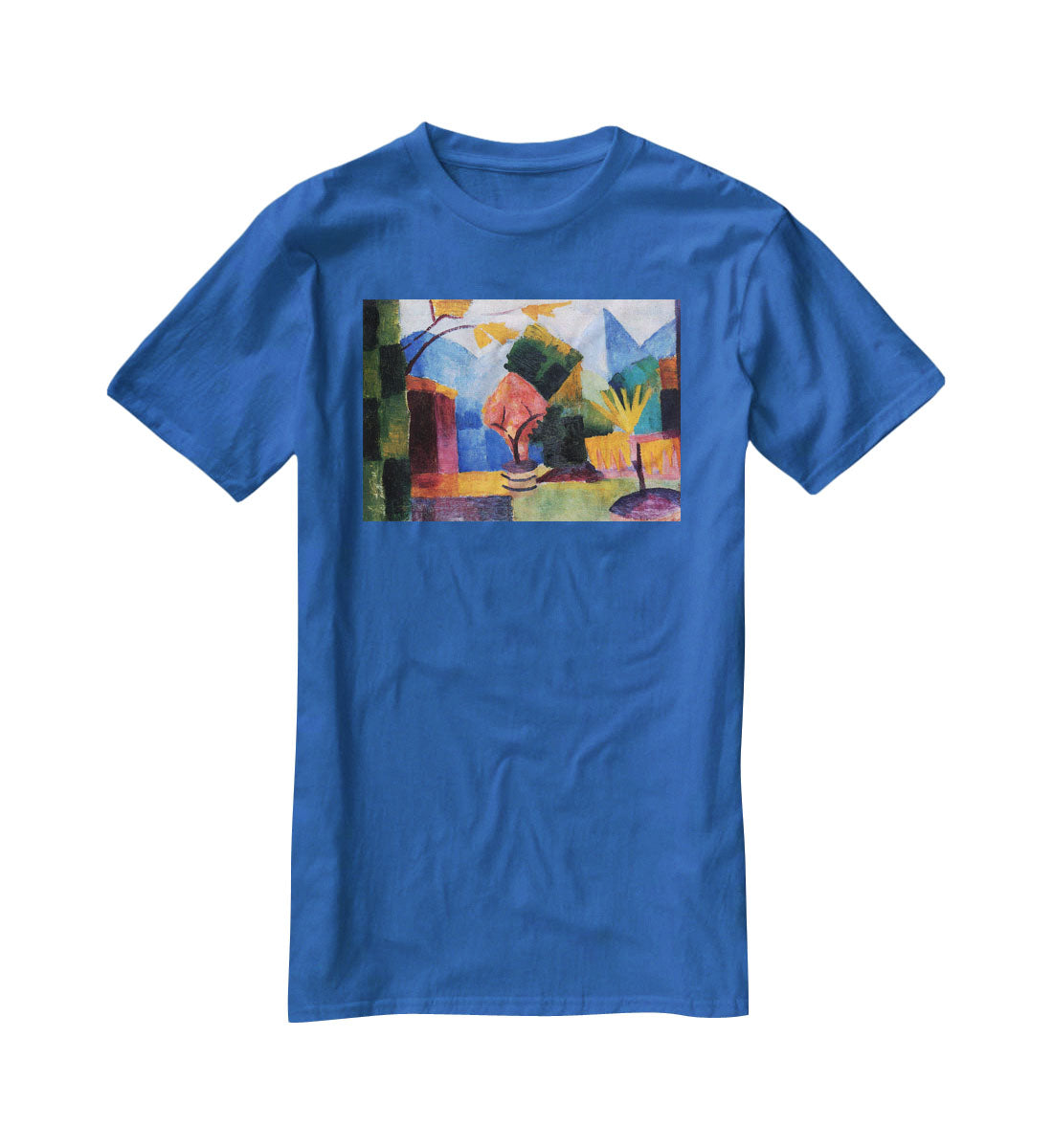 Garden on the lake of Thun by Macke T-Shirt - Canvas Art Rocks - 2