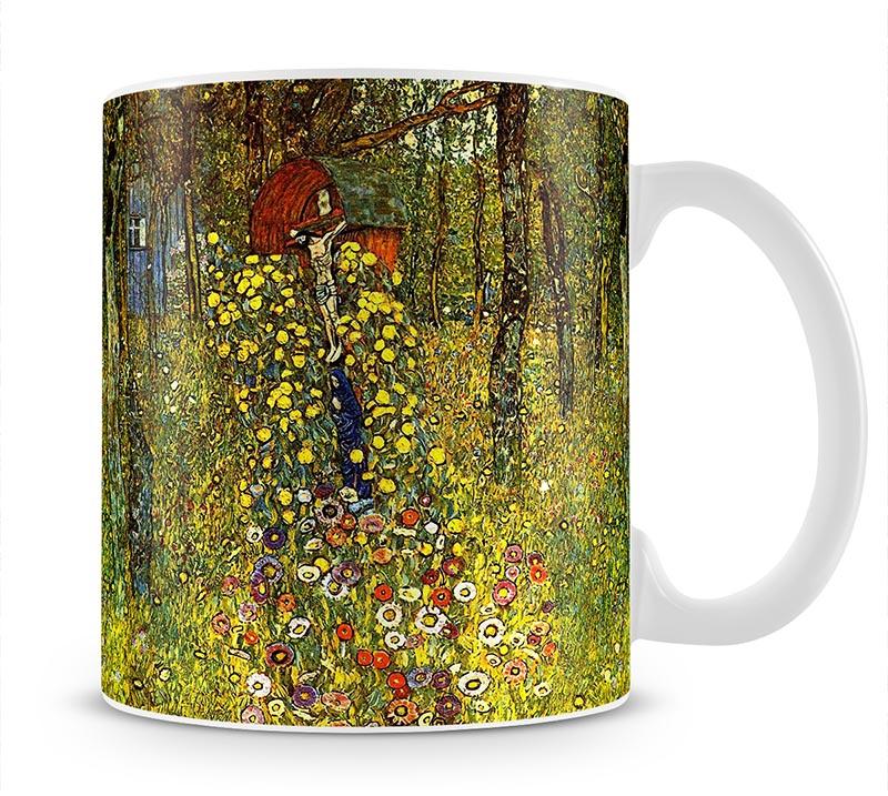 Garden with crucifix by Klimt Mug - Canvas Art Rocks - 1
