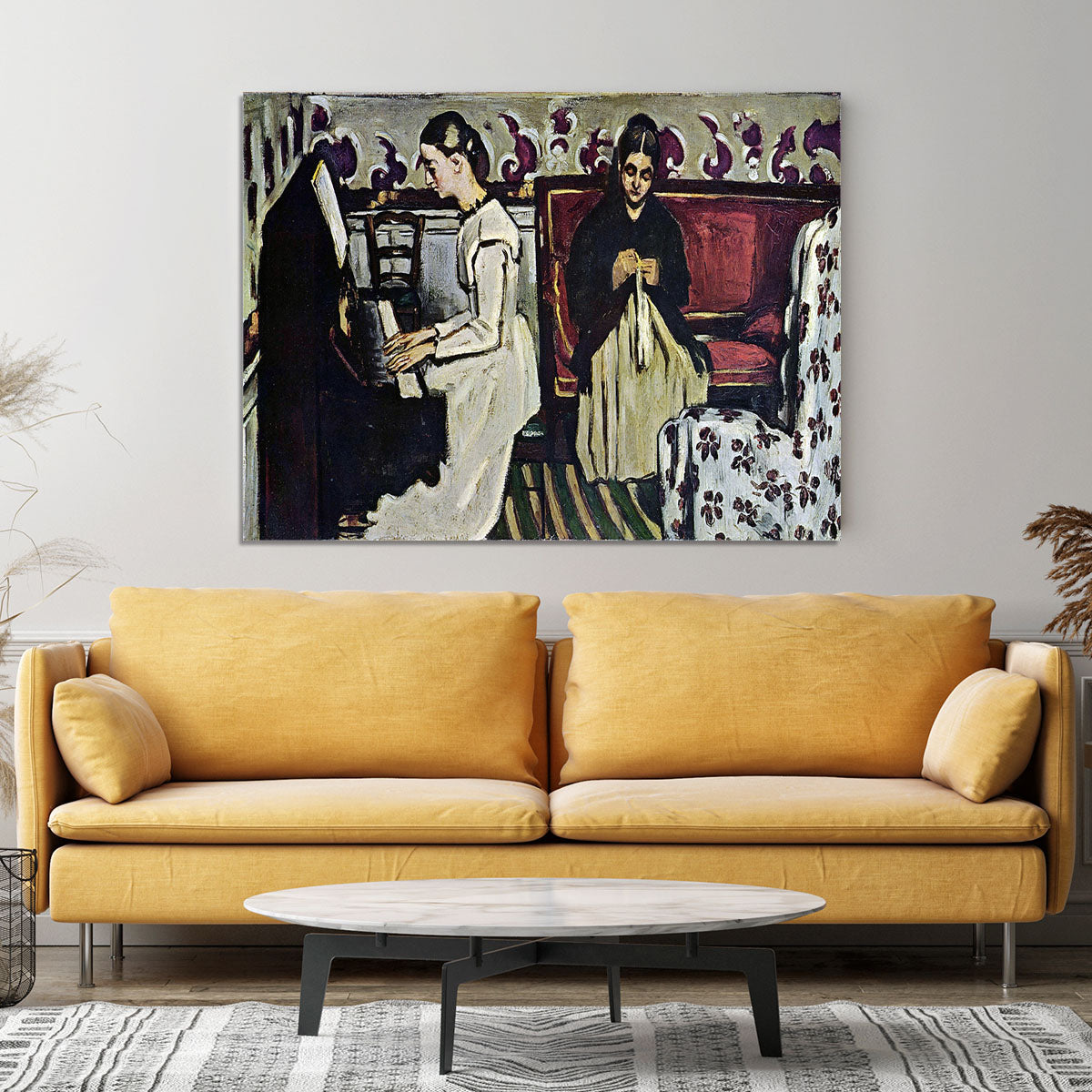 Girl at Piano by Cezanne Canvas Print or Poster - Canvas Art Rocks - 4